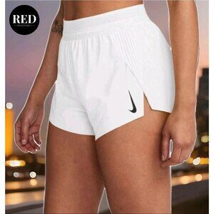 Nike Dri-Fit ADV Aeroswift 3" Running Shorts White FN2328-100 - Women's Size L